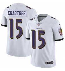 Nike Ravens #15 Michael Crabtree White Youth Stitched NFL Vapor Untouchable Limited Jersey Nike Ravens #15 Michael Crabtree White Youth Stitched NFL Vapor Untouchable Limited Jersey
