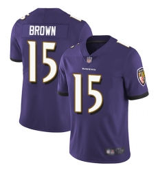 Ravens 15 Marquise Brown Purple Team Color Youth Stitched Football Vapor Untouchable Limited Jersey Ravens 15 Marquise Brown Purple Team Color Youth Stitched Football Vapor Untouchable Limited Jersey