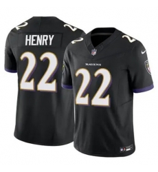 Youth Baltimore Ravens 22 Derrick Henry 2023 F U S E Black Vapor Limited Football Stitched Jersey Youth Baltimore Ravens 22 Derrick Henry 2023 F U S E Black Vapor Limited Football Stitched Jersey