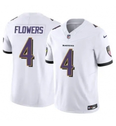Youth Baltimore Ravens 4 Zay Flowers White 2023 F U S E Vapor Limited Football Jersey Youth Baltimore Ravens 4 Zay Flowers White 2023 F U S E Vapor Limited Football Jersey