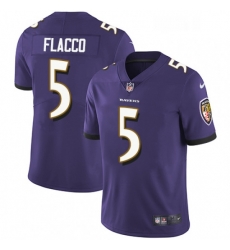 Youth Nike Baltimore Ravens 5 Joe Flacco Purple Team Color Vapor Untouchable Limited Player NFL Jersey Youth Nike Baltimore Ravens 5 Joe Flacco Purple Team Color Vapor Untouchable Limited Player NFL Jersey