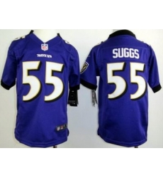 Youth Nike Baltimore Ravens #55 Terrell Suggs Purple Nike NFL Jerseys Youth Nike Baltimore Ravens #55 Terrell Suggs Purple Nike NFL Jerseys