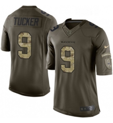 Youth Nike Baltimore Ravens 9 Justin Tucker Elite Green Salute to Service NFL Jersey Youth Nike Baltimore Ravens 9 Justin Tucker Elite Green Salute to Service NFL Jersey