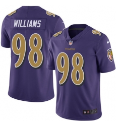 Youth Nike Ravens 98 Brandon Williams Purple Stitched NFL Limited Rush Jersey Youth Nike Ravens 98 Brandon Williams Purple Stitched NFL Limited Rush Jersey