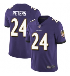 Youth Ravens 24 Marcus Peters Purple Team Color Stitched Football Vapor Untouchable Limited Jersey Youth Ravens 24 Marcus Peters Purple Team Color Stitched Football Vapor Untouchable Limited Jersey
