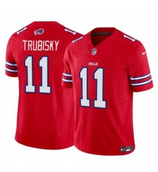 Men Buffalo Bills 11 Mitch Trubisky Red 2023 F U S E Vapor Untouchable Limited Stitched Football Jersey Men Buffalo Bills 11 Mitch Trubisky Red 2023 F U S E Vapor Untouchable Limited Stitched Football Jersey