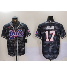 Men Buffalo Bills 17 Josh Allen Camo Team Cool Base Stitched Baseball Jersey 2 Men Buffalo Bills 17 Josh Allen Camo Team Cool Base Stitched Baseball Jersey 2