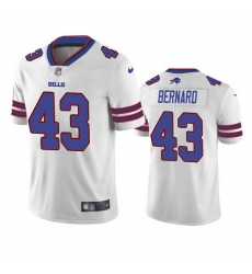 Men Buffalo Bills 43 Terrel Bernard White Vapor Untouchable Limited Stitched Jersey Men Buffalo Bills 43 Terrel Bernard White Vapor Untouchable Limited Stitched Jersey