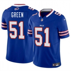 Men Buffalo Bills 51 Kendrick Green Blue 2025 F U S E  Vapor Untouchable Limited Stitched Football Jersey