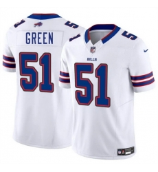 Men Buffalo Bills 51 Kendrick Green White 2025 F U S E  Vapor Untouchable Limited Stitched Football Jersey