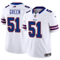 Men Buffalo Bills 51 Kendrick Green White 2025 F U S E  Vapor Untouchable Limited Stitched Football Jersey