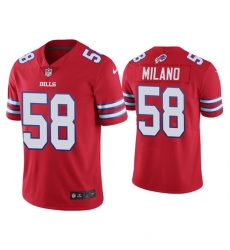 Men Buffalo Bills 58 Matt Milano 2022 Red Vapor Untouchable Limited Stitched Jersey Men Buffalo Bills 58 Matt Milano 2022 Red Vapor Untouchable Limited Stitched Jersey