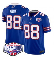 Men Buffalo Bills 88 Dawson Knox Royal F U S E 2024 AFC East Division Champions Vapor Limited Stitched Football Jersey Men Buffalo Bills 88 Dawson Knox Royal F U S E 2024 AFC East Division Champions Vapor Limited Stitched Football Jersey