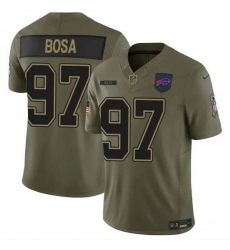 Men Buffalo Bills 97 Joey Bosa Olive 2025 F U S E Salute to Service Limited Stitched Football Jersey Men Buffalo Bills 97 Joey Bosa Olive 2025 F U S E Salute to Service Limited Stitched Football Jersey