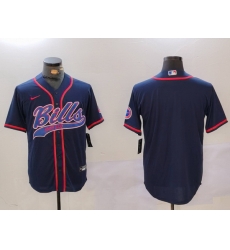 Men Buffalo Bills Blank Navy Team Cool Base Stitched Baseball Jersey 1 Men Buffalo Bills Blank Navy Team Cool Base Stitched Baseball Jersey 1