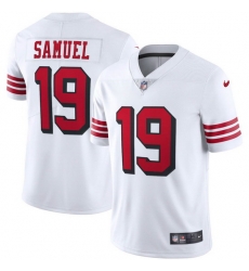 Men Francisco 49ers Deebo Samuel #19 White Rush Football Jersey Men Francisco 49ers Deebo Samuel #19 White Rush Football Jersey