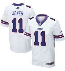 Mens Nike Buffalo Bills 11 Zay Jones Elite White NFL Jersey Mens Nike Buffalo Bills 11 Zay Jones Elite White NFL Jersey
