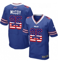 Mens Nike Buffalo Bills 25 LeSean McCoy Elite Royal Blue Home USA Flag Fashion NFL Jersey Mens Nike Buffalo Bills 25 LeSean McCoy Elite Royal Blue Home USA Flag Fashion NFL Jersey