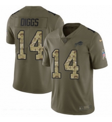 Nike Bills 14 Stefon Diggs Olive Camo Men Stitched NFL Limited 2017 Salute To Service Jersey Nike Bills 14 Stefon Diggs Olive Camo Men Stitched NFL Limited 2017 Salute To Service Jersey
