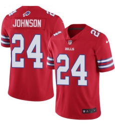 Nike Bills #24 Taron Johnson Red Mens Stitched NFL Limited Rush Jersey Nike Bills #24 Taron Johnson Red Mens Stitched NFL Limited Rush Jersey