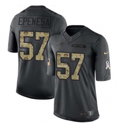 Nike Bills 57 A J Epenesas Black Men Stitched NFL Limited 2016 Salute to Service Jersey Nike Bills 57 A J Epenesas Black Men Stitched NFL Limited 2016 Salute to Service Jersey