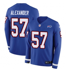 Nike Bills 57 Lorenzo Alexander Royal Blue Team Color Men s Stitched NFL Limited Therma Long Sleeve Jersey Nike Bills 57 Lorenzo Alexander Royal Blue Team Color Men s Stitched NFL Limited Therma Long Sleeve Jersey