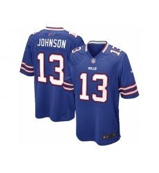 Nike Buffalo Bills 13 Steve Johnson blue Game NFL Jersey Nike Buffalo Bills 13 Steve Johnson blue Game NFL Jersey