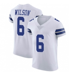 Nike Cowboys 6 Donavan Wilson White Men Stitched With Established In NFL New Elite Jersey Nike Cowboys 6 Donavan Wilson White Men Stitched With Established In NFL New Elite Jersey