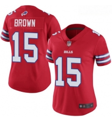 Bills #15 John Brown Red Women Stitched Football Limited Rush Jersey Bills #15 John Brown Red Women Stitched Football Limited Rush Jersey