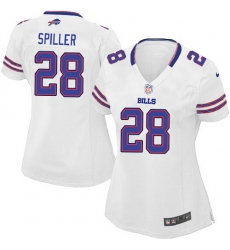 C.J. Spiller Womens Jersey - White Stitched Limited Nike Buffalo Bills #28 Jersey C.J. Spiller Womens Jersey - White Stitched Limited Nike Buffalo Bills #28 Jersey
