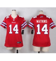Nike Bills #14 Sammy Watkins Red Womens Stitched NFL Limited Rush Jersey Nike Bills #14 Sammy Watkins Red Womens Stitched NFL Limited Rush Jersey