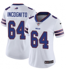 Nike Bills #64 Richie Incognito White Womens Stitched NFL Vapor Untouchable Limited Jersey Nike Bills #64 Richie Incognito White Womens Stitched NFL Vapor Untouchable Limited Jersey