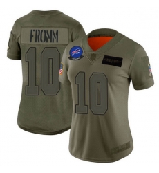 Women Buffalo Bills 10 Jake Fromm Camo Limited 2019 Salute to Service Jersey Women Buffalo Bills 10 Jake Fromm Camo Limited 2019 Salute to Service Jersey