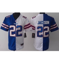 Women Nike Buffalo Bills 22 Fred Jackson Blue White Split Jerseys Women Nike Buffalo Bills 22 Fred Jackson Blue White Split Jerseys