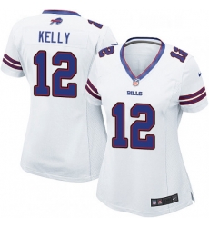 Womens Nike Buffalo Bills 12 Jim Kelly Game White NFL Jersey Womens Nike Buffalo Bills 12 Jim Kelly Game White NFL Jersey