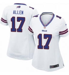 Womens Nike Buffalo Bills 17 Josh Allen Game White NFL Jersey Womens Nike Buffalo Bills 17 Josh Allen Game White NFL Jersey
