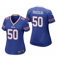 Women Nike Buffalo Bills Gregory Rousseau 50 Blue Vapor Limited Jersey Women Nike Buffalo Bills Gregory Rousseau 50 Blue Vapor Limited Jersey