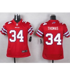 Nike Bills #34 Thurman Thomas Red Youth Stitched NFL Limited Rush Jersey Nike Bills #34 Thurman Thomas Red Youth Stitched NFL Limited Rush Jersey