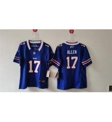 Youth Buffalo Bills 17 Josh Allen Blue 2024 F U S E  Vapor Untouchable Limited Stitched Football Jersey