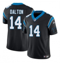 Men Carolina Panthers 14 Andy Dalton Black 2024 F U S E Vapor Limited Stitched Football Jersey Men Carolina Panthers 14 Andy Dalton Black 2024 F U S E Vapor Limited Stitched Football Jersey