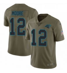 Mens Nike Carolina Panthers 12 DJ Moore Limited Olive 2017 Salute to Service NFL Jersey Mens Nike Carolina Panthers 12 DJ Moore Limited Olive 2017 Salute to Service NFL Jersey