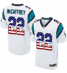 Mens Nike Carolina Panthers 22 Christian McCaffrey Elite White Road USA Flag Fashion NFL Jersey Mens Nike Carolina Panthers 22 Christian McCaffrey Elite White Road USA Flag Fashion NFL Jersey