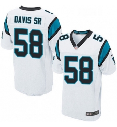 Mens Nike Carolina Panthers 58 Thomas Davis Elite White NFL Jersey Mens Nike Carolina Panthers 58 Thomas Davis Elite White NFL Jersey