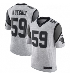 Mens Nike Carolina Panthers 59 Luke Kuechly Limited Gray Gridiron II NFL Jersey Mens Nike Carolina Panthers 59 Luke Kuechly Limited Gray Gridiron II NFL Jersey