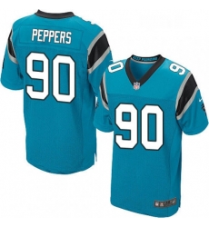 Mens Nike Carolina Panthers 90 Julius Peppers Elite Blue Alternate NFL Jersey Mens Nike Carolina Panthers 90 Julius Peppers Elite Blue Alternate NFL Jersey