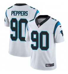 Mens Nike Carolina Panthers 90 Julius Peppers White Vapor Untouchable Limited Player NFL Jersey Mens Nike Carolina Panthers 90 Julius Peppers White Vapor Untouchable Limited Player NFL Jersey