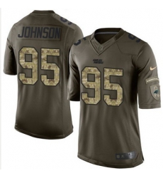Nike Carolina Panthers #95 Charles Johnson Green Men 27s Stitched NFL Limited Salute to Service Jersey Nike Carolina Panthers #95 Charles Johnson Green Men 27s Stitched NFL Limited Salute to Service Jersey