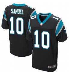 Nike Panthers #10 Curtis Samuel Black Team Color Mens Stitched NFL Elite Jersey Nike Panthers #10 Curtis Samuel Black Team Color Mens Stitched NFL Elite Jersey