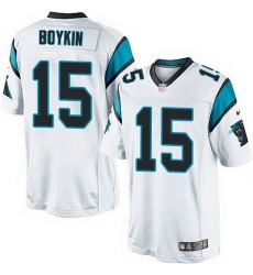 Nike Panthers #15 Jarrett Boykin White Team Color Mens Stitched NFL Elite Jersey Nike Panthers #15 Jarrett Boykin White Team Color Mens Stitched NFL Elite Jersey
