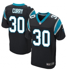 Nike Panthers #30 Stephen Curry Black Team Color Mens Stitched NFL Elite Jersey Nike Panthers #30 Stephen Curry Black Team Color Mens Stitched NFL Elite Jersey